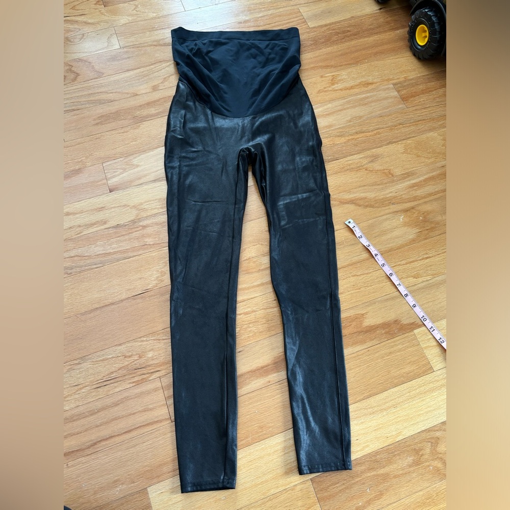 Spanx maternity faux leggings